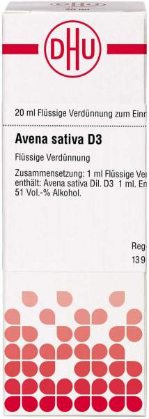 Dhu Avena Sativa D3 Dilution 20 ml