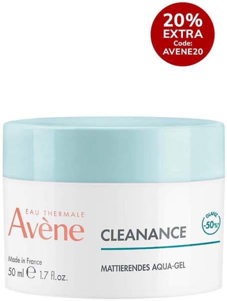 Avene Cleanance mattierendes Aqua-Gel für unreine Haut 50 ml