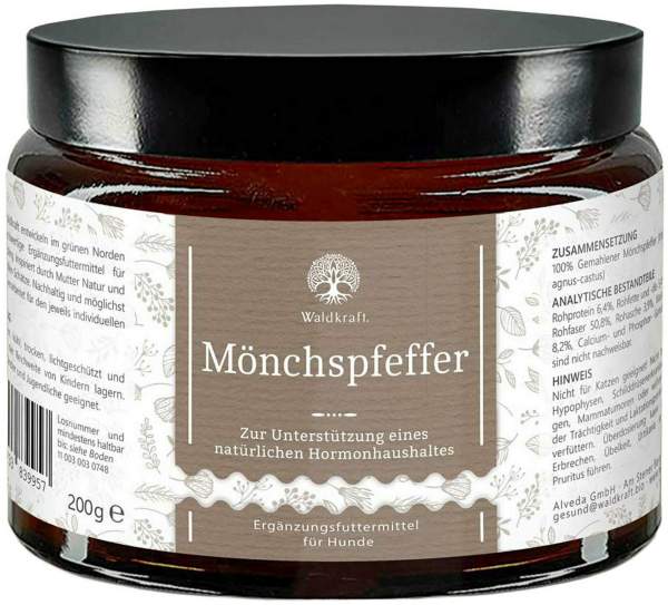 Mönchspfeffer reines 200 g Pulver für Hunde