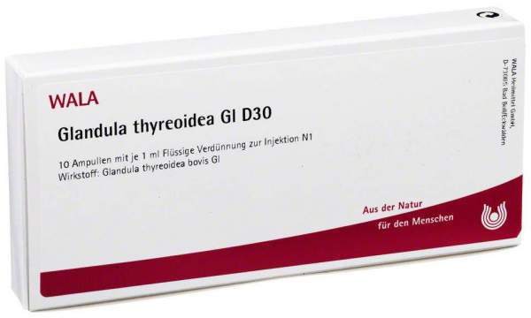 Glandula Thyreoidea Gl D 30 Ampullen 10 X 1 ml