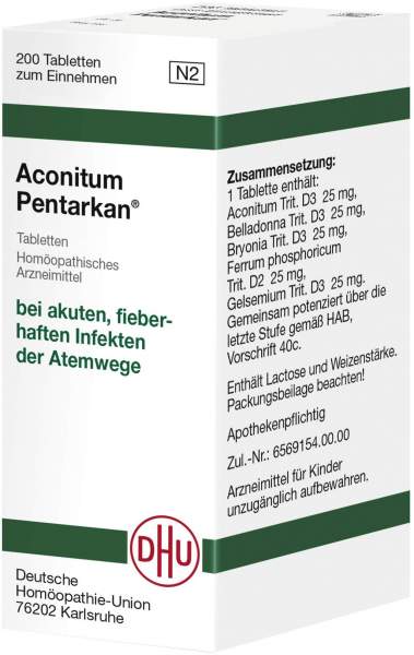DHU Aconitum Pentarkan 200 Tabletten