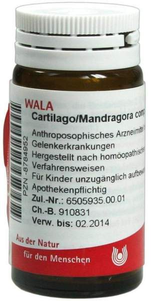 Cartilago Mandragora Comp. 20 G Globuli