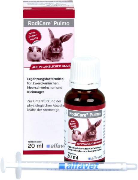 Rodicare Pulmo 20 ml Flüssigkeit für Zwergkaninchen, Meerschweinchen und Kleinnager