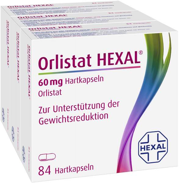 Orlistat Hexal 60 mg 3 x 84 Hartkapseln