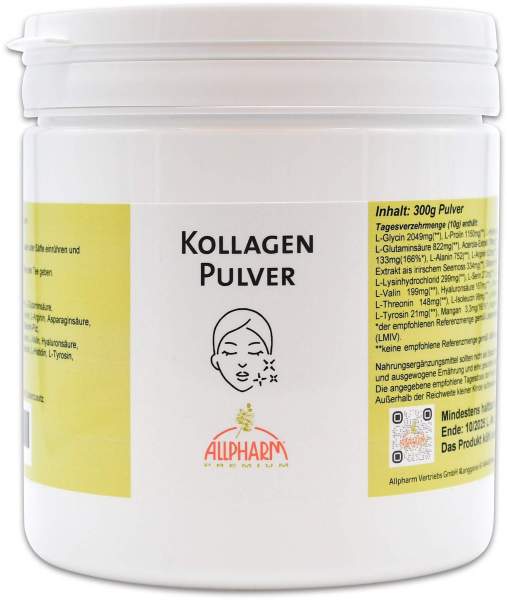 Allpharm Kollagenpulver vegan 300 g Pulver