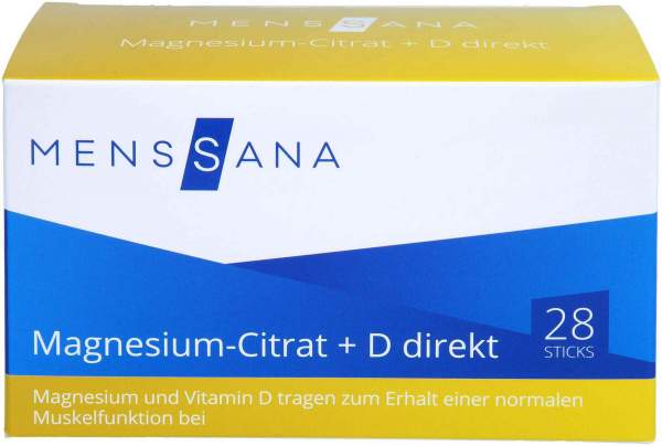Magnesiumcitrat+d Direkt Menssana Pulver 28 Stück