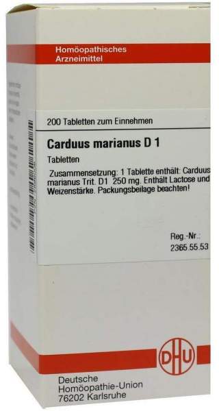 Carduus Marianus D 1 200 Tabletten
