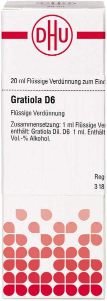 Gratiola D 6 20 ml Dilution