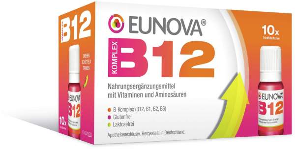 Eunova B12 Komplex 10 X 10 ml Trinkfläschchen