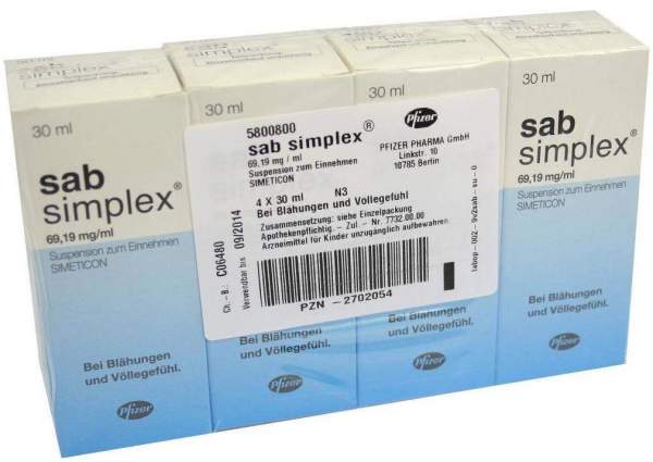 Sab Simplex Suspension 4 X 30 ml