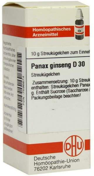 Dhu Panax Ginseng D30 Globuli 10 G