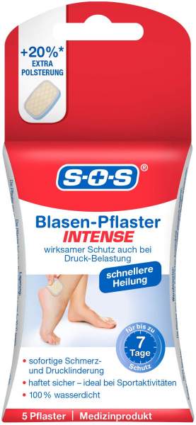 Sos Blasen-Pflaster Intense 5 Stück