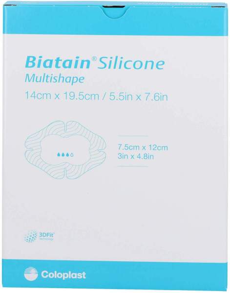 Biatain Silicone Schaumverb.Multishape 14 X 19,5 cm 5 Stück
