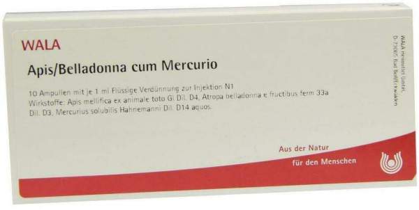 Wala Apis Belladonna Cum Mercurio 10 X 1 ml Ampullen