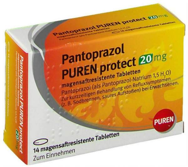 Pantoprazol Puren protect 20 mg 7 magensaftresesistente Tabletten