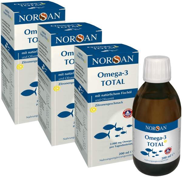 Norsan Omega-3 Total flüssig 3 x 200 ml