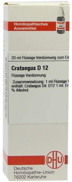 Dhu Crataegus D12 20 ml Dilution