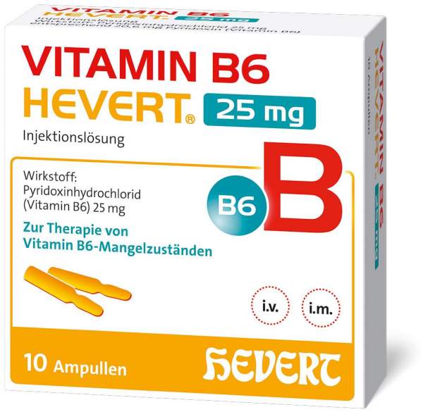 Vitamin B6 Hevert 25 mg 10 Ampullen