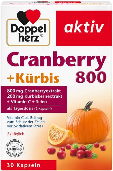 Doppelherz Aktiv Cranberry + Kürbis 30 Kapseln