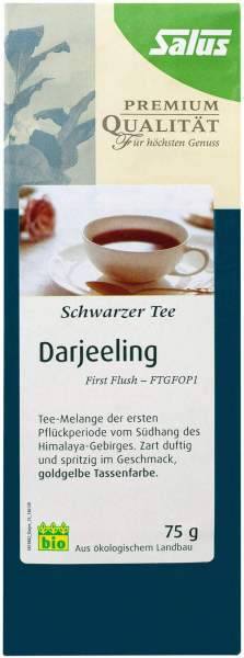 Darjeeling schwarzer Tee First flush FTGFOP1 Salus 75g