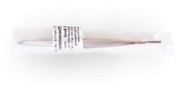 Zeckenzange Pinzette 17 cm Rostfrei