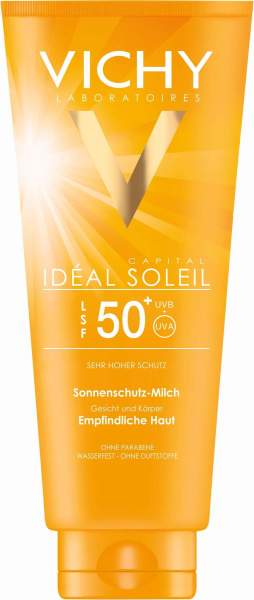 Vichy Ideal Soleil 300 ml Sonnenmilch für die ganze Familie LSF 50+