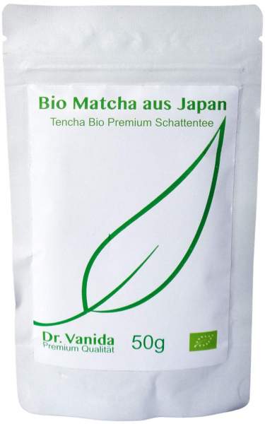Bio Premium Japan Matcha pur Pulver Dr.Vanida 50 g
