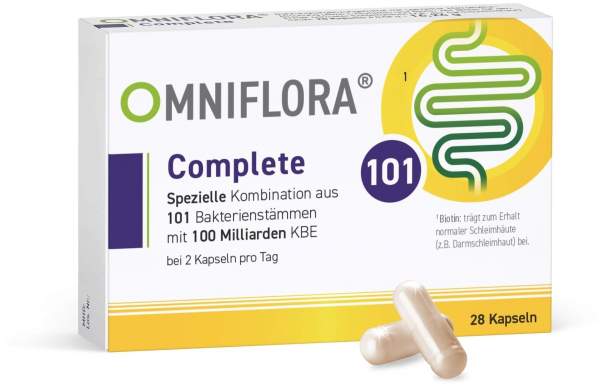 Omniflora Complete 101 Bakterienstämme 100 Mrd Kbe 28 Kapseln