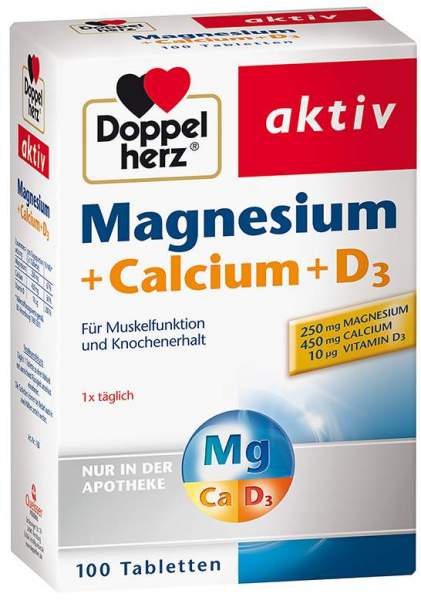 Doppelherz Magnesium + Calcium + D3 100 Tabletten