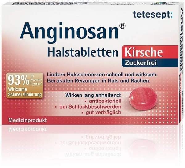Tetesept Anginosan 20 Halstabletten Zuckerfrei Kirsche