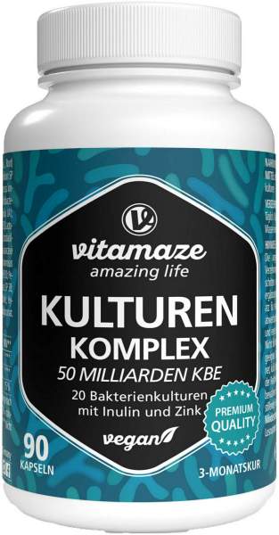 Kulturen Komplex 20 Darmbakterienkulturen + Inulin + Zink 90...