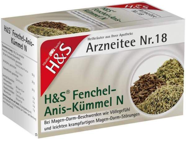 H&amp;S Fenchel-Anis-Kümmel N 20 Filterbeutel