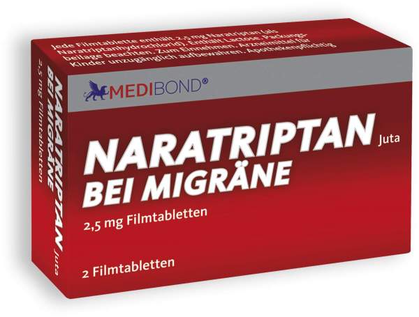 Naratriptan Medibond bei Migräne 2,5 mg 2 Filmtabletten