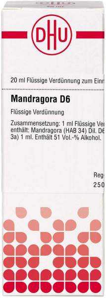 Dhu Mandragora D6 Dilution 20 ml