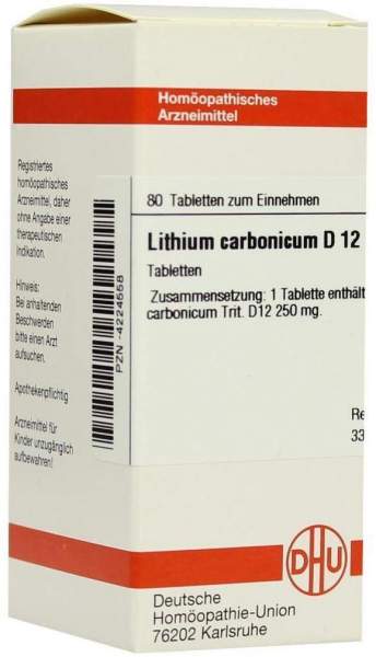 Dhu Lithium Carbonicum D12 Tabletten