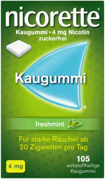 Nicorette 4 mg freshmint Kaugummi 105 Stück