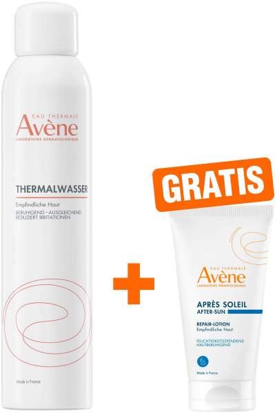 Avene Thermalwasser Spray 300ml + gratis Repair-Lotion nach der Sonne 50 ml