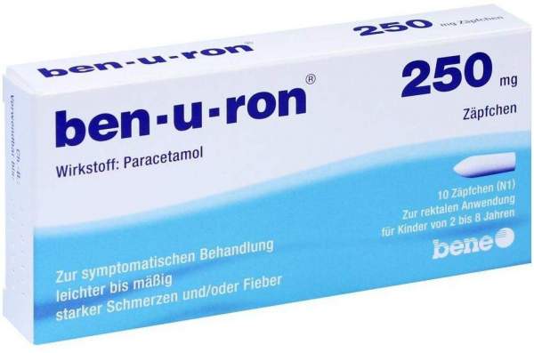 Ben-u-ron 250 mg 10 Kinderzäpfchen