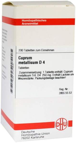 Cuprum Metallicum D 4 200 Tabletten
