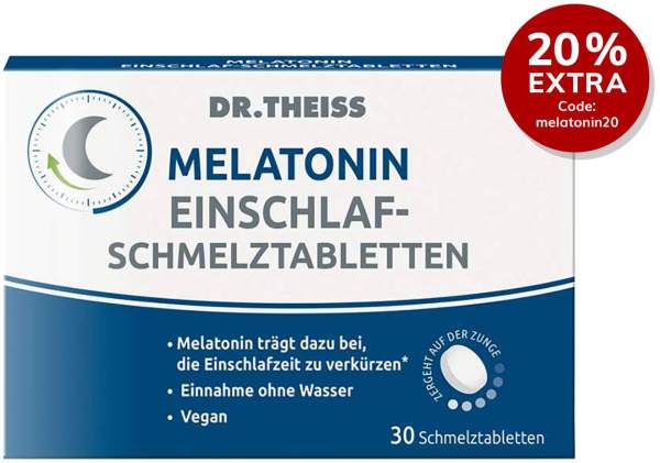 Dr. Theiss Melatonin Einschlaf - Schmelztabletten 30 Stück