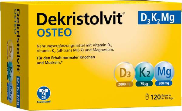 Dekristolvit Osteo D3K2Mg 120 Kapseln