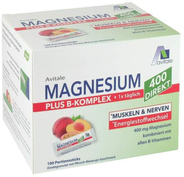 Magnesium 400+ B-Komplex 100 Portionssticks