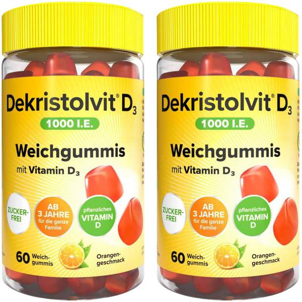 Dekristolvit D3 1000 I.E. 2 x 60 Weichgummis
