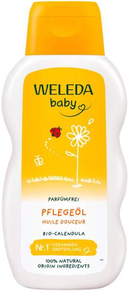 Weleda Calendula Pflegeöl Parfümfrei Baby und Kind 200 ml