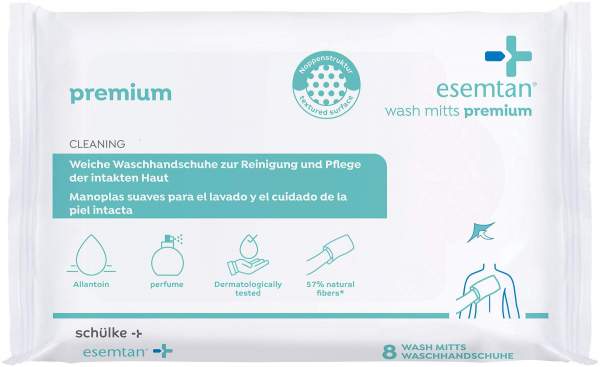 Esemtan wash mitts Waschhandschuhe premium 8 Stück
