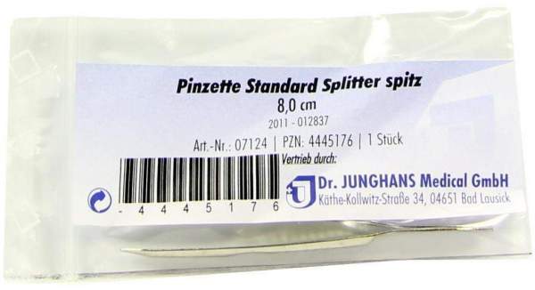 Pinzette Splitter Spitz 8 cm 1 Stück