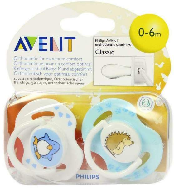 Avent Schnuller Verschiedene Motive 0-6 Monate