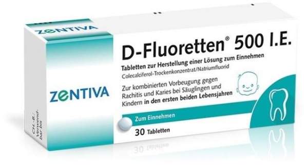 D-Fluoretten 500 30 Tabletten