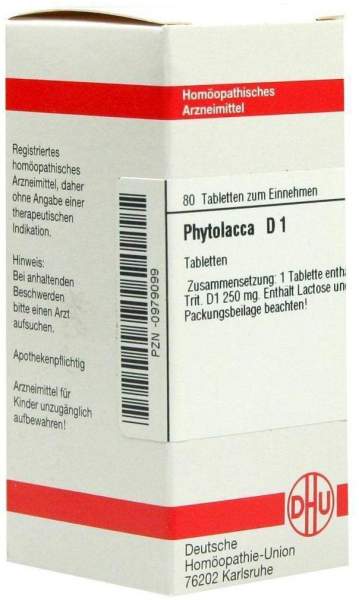 Phytolacca D1 Dhu 80 Tabletten
