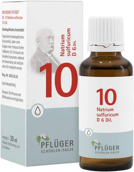 Biochemie Pflüger 10 Natrium Sulfuricum D6 30 ml Tropfen